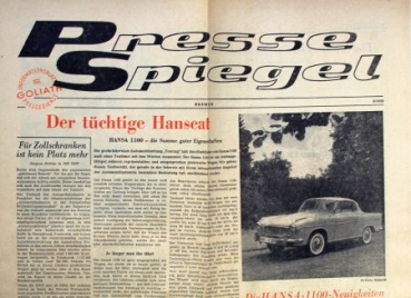 Goliath "Presse Spiegel" Goliathfactory Magazine 1959 (2658)